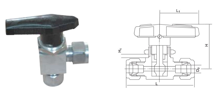 CZY15-16-Q93SA角式卡套球閥